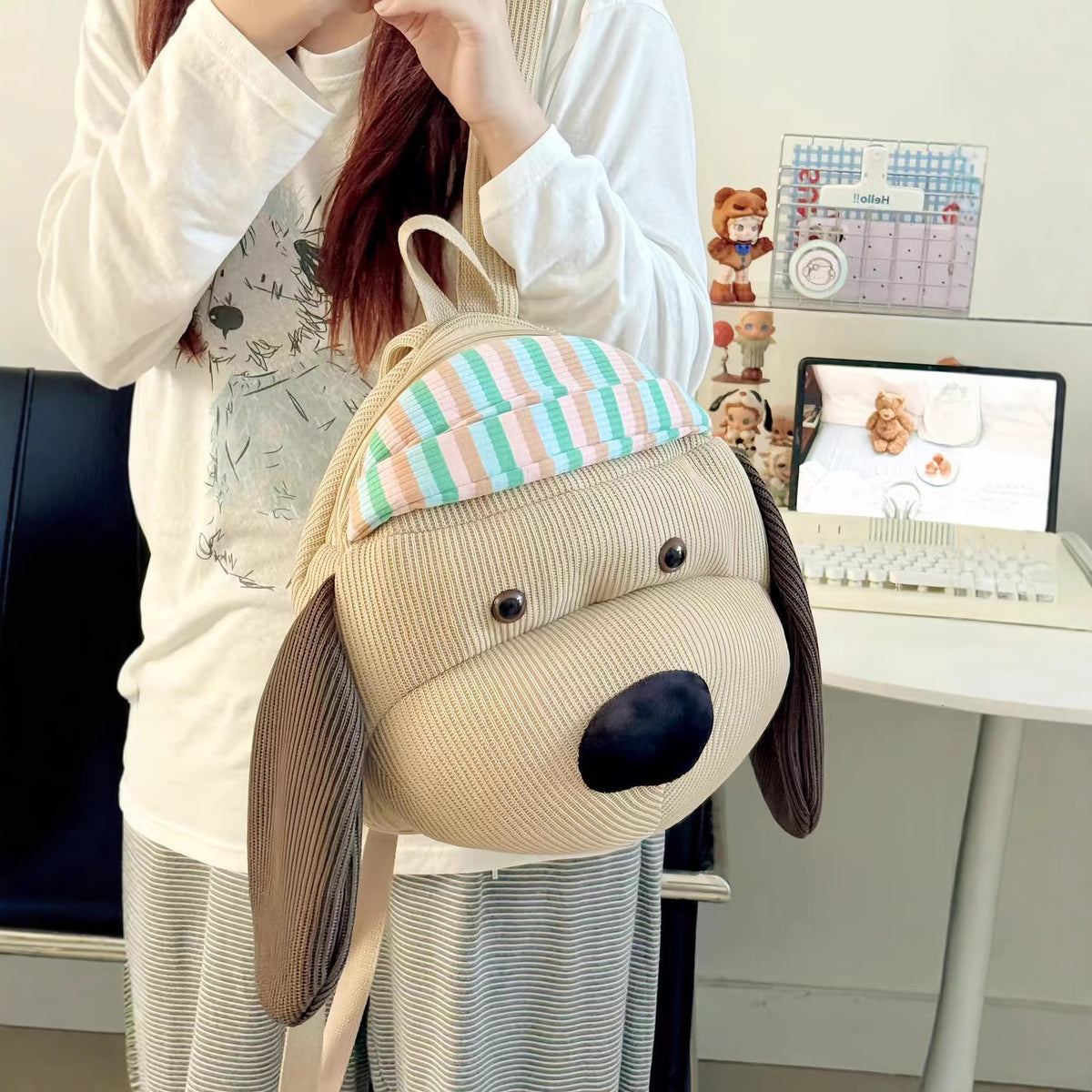 Cute Puppy Plush Backpack for Kids