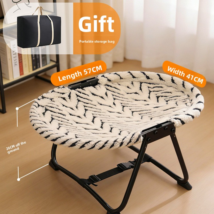 Off-the-Ground Breathable Folding Pet Bed for Small Dogs Cats