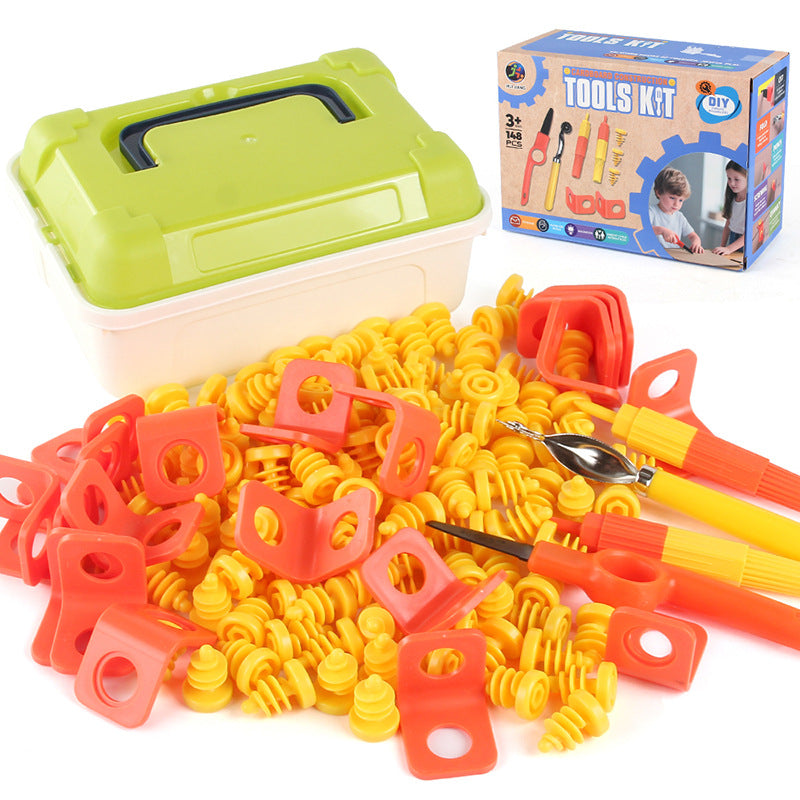 Children assembling nut disassembly and assembly