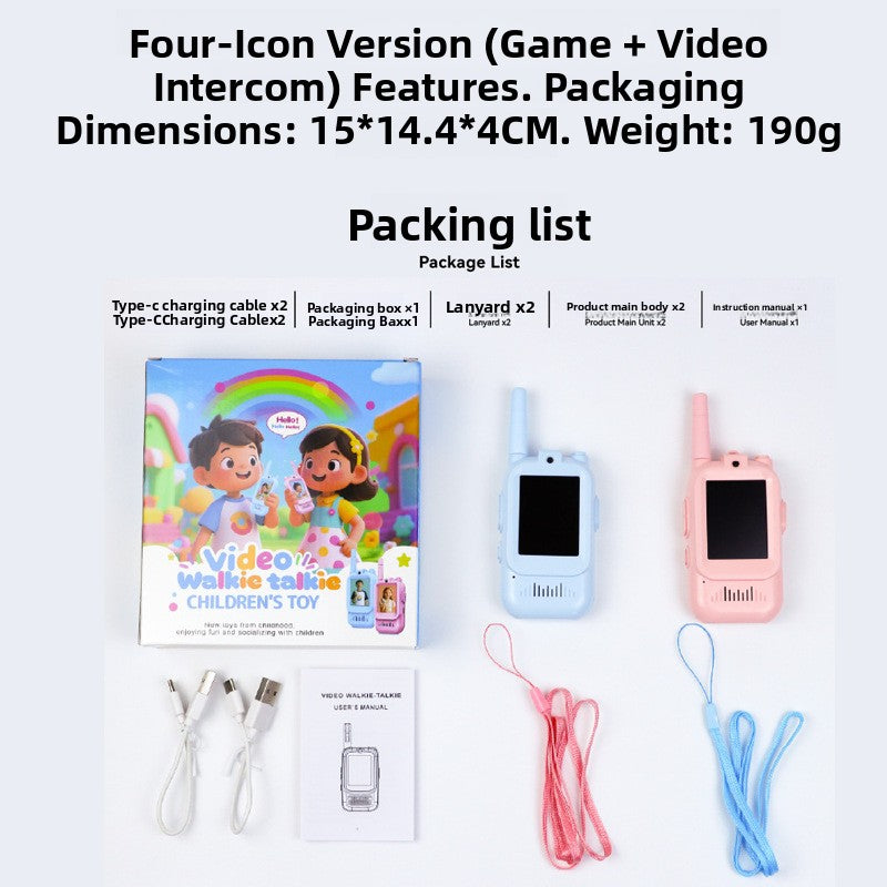 Children Video Walkie Talkie with Face to Face Calling