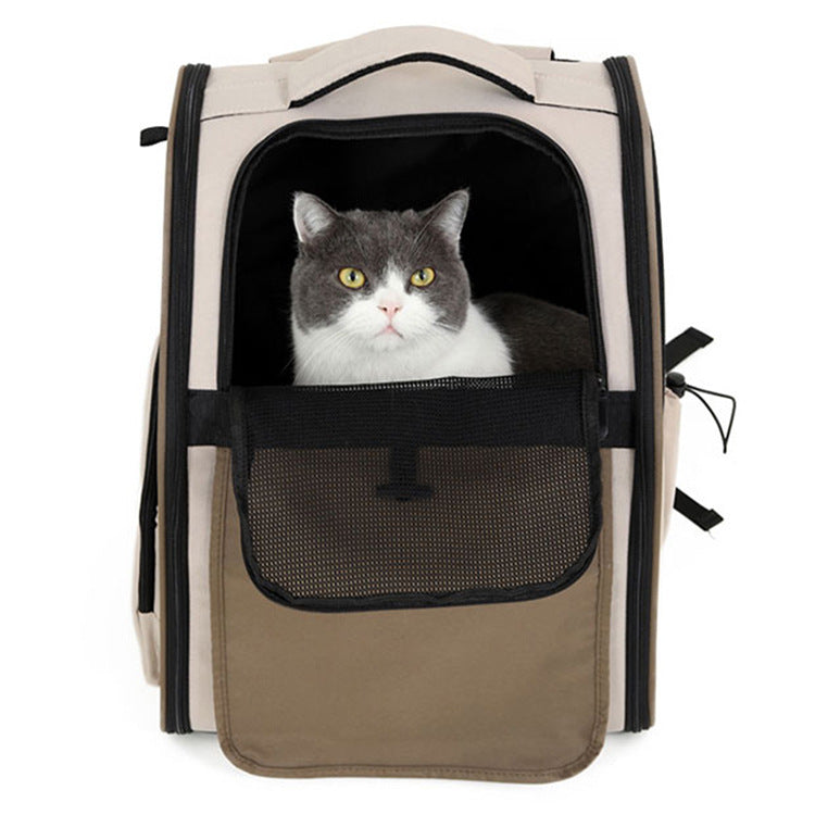 Pet travel backpack