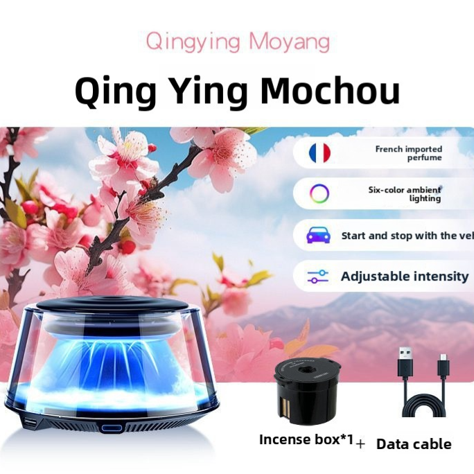 Automatic Car Fragrance Diffuser with LED Lighting