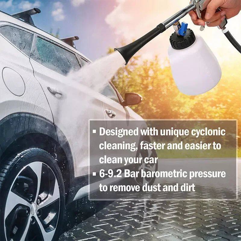 Car interior cleaning and blowing equipment