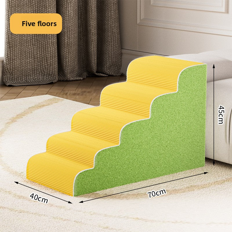Pet Stairs for Small Dogs and Cats Non-slip Removable Washable Multi-layer Pet Ladder for Bed Sofa